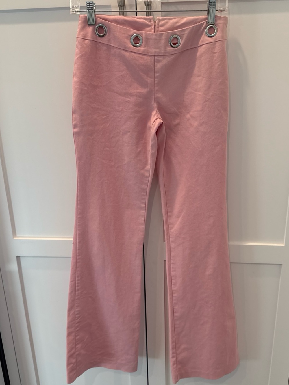 Vintage pink pants with grommet waist